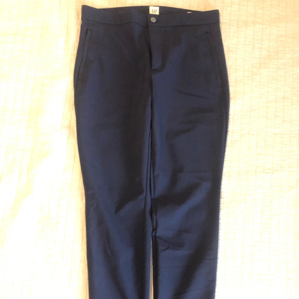 Skinny navy trousers